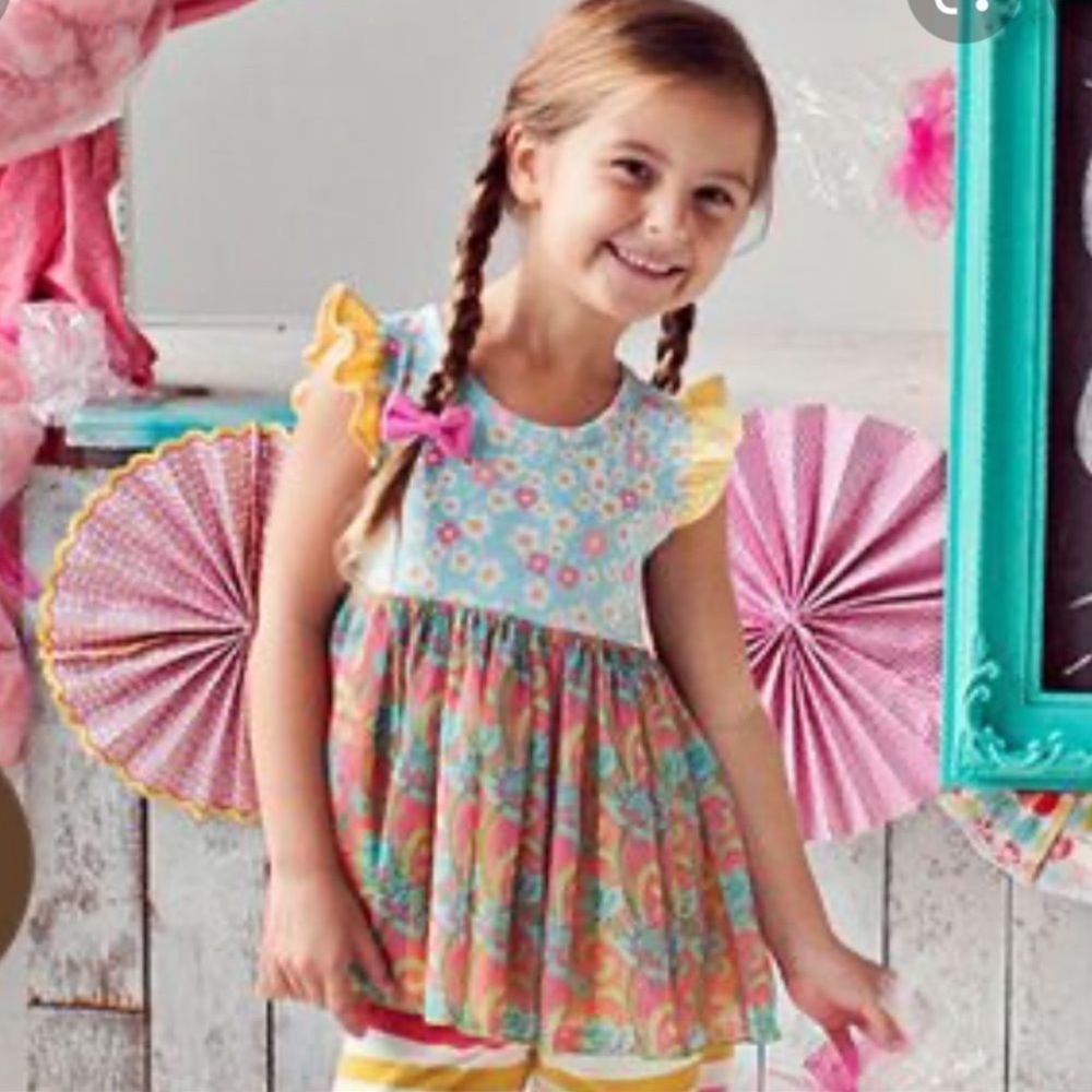 Matilda Jane It’s a Wonderful Parade Homecoming Sara Floral  Top Size 4